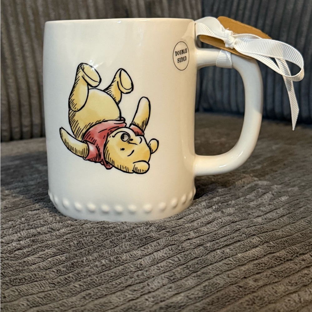 Rae Dunn x Disney Winnie the Pooh ‘Oh Bother’ White Double-sided Mug- New